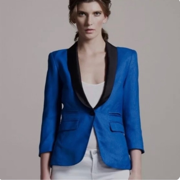 Smythe Blue Tuxedo Blazer - Picture 2 of 8